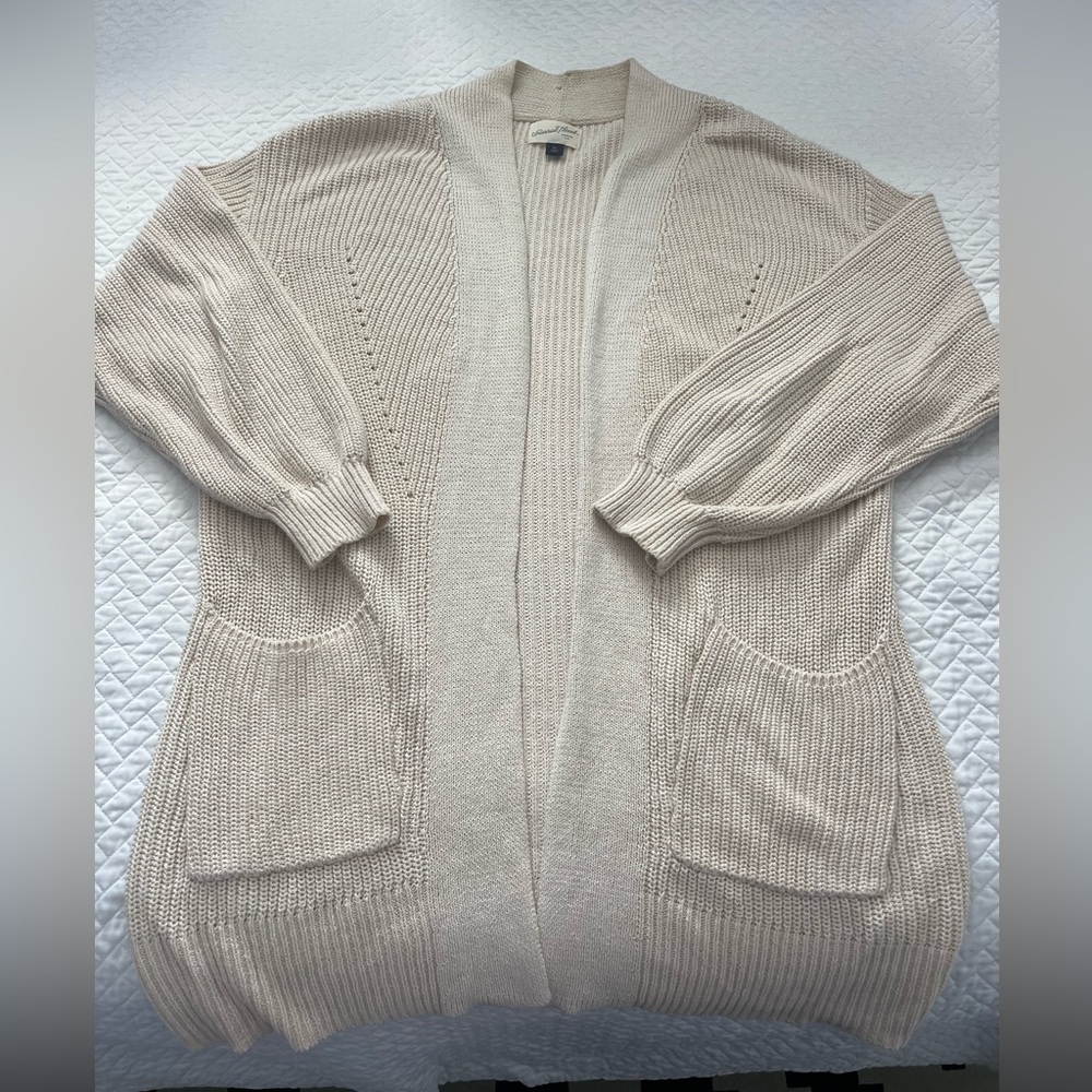 Universal Thread Beige Open-Front Cardigan - Picture 3 of 5
